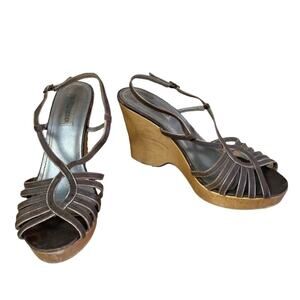 Steve Madden Astoriaa Wedge Sandal Strappy Size 10